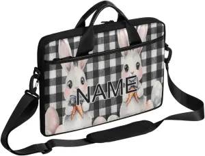 Custom Laptop Bag with Name Personalized 15 Inch Shoulder Computer Bag