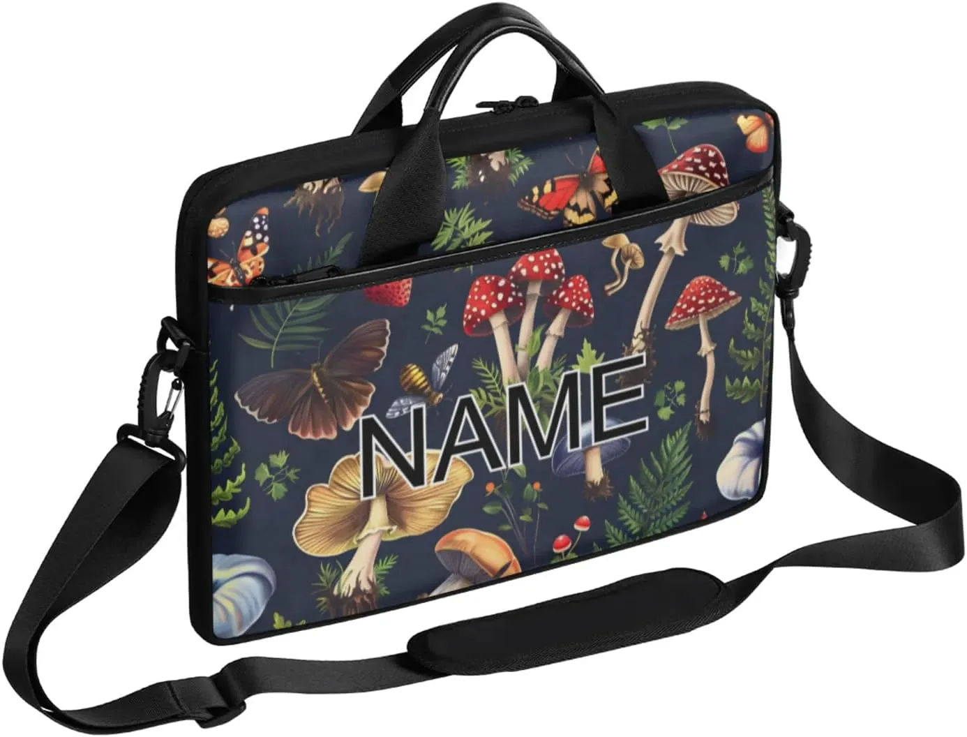 Custom Laptop Bag with Name Personalized 15 Inch Shoulder Computer Bag