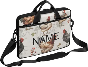 Custom Laptop Bag with Name Personalized 15 Inch Shoulder Computer Bag