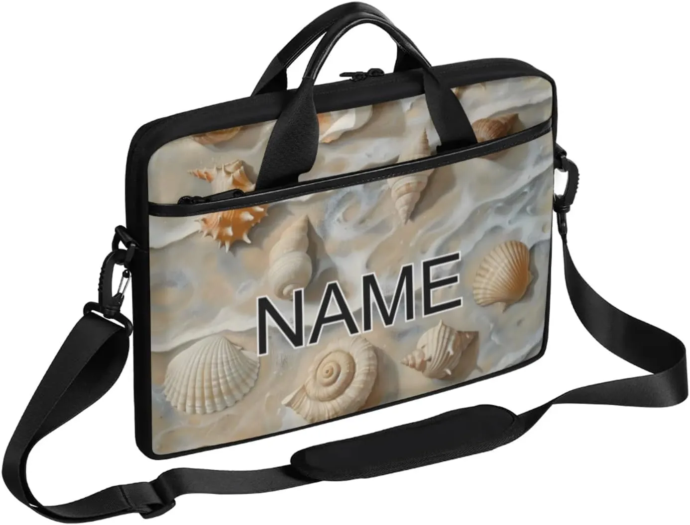Custom Laptop Bag with Name Personalized 15 Inch Shoulder Computer Bag