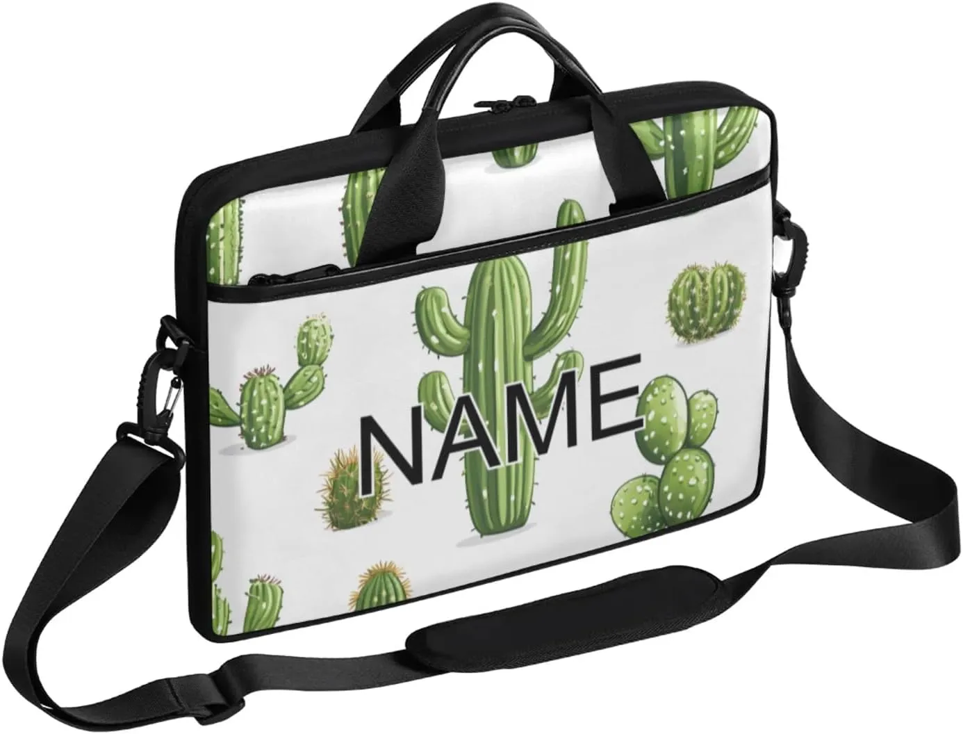 Custom Laptop Bag with Name Personalized 15 Inch Shoulder Computer Bag