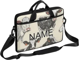 Custom Laptop Bag with Name Personalized 15 Inch Shoulder Computer Bag