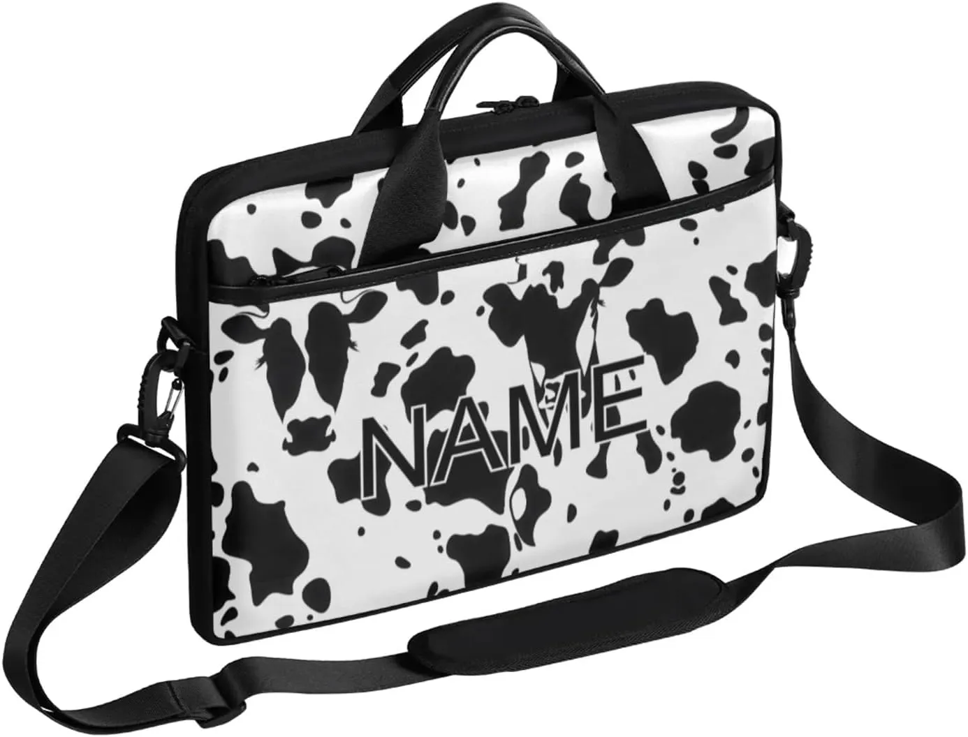 Custom Laptop Bag with Name Personalized 15 Inch Shoulder Computer Bag