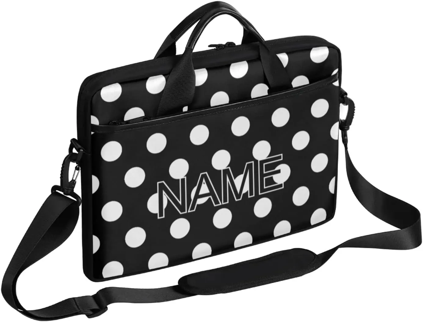 Custom Laptop Bag with Name Personalized 15 Inch Shoulder Computer Bag