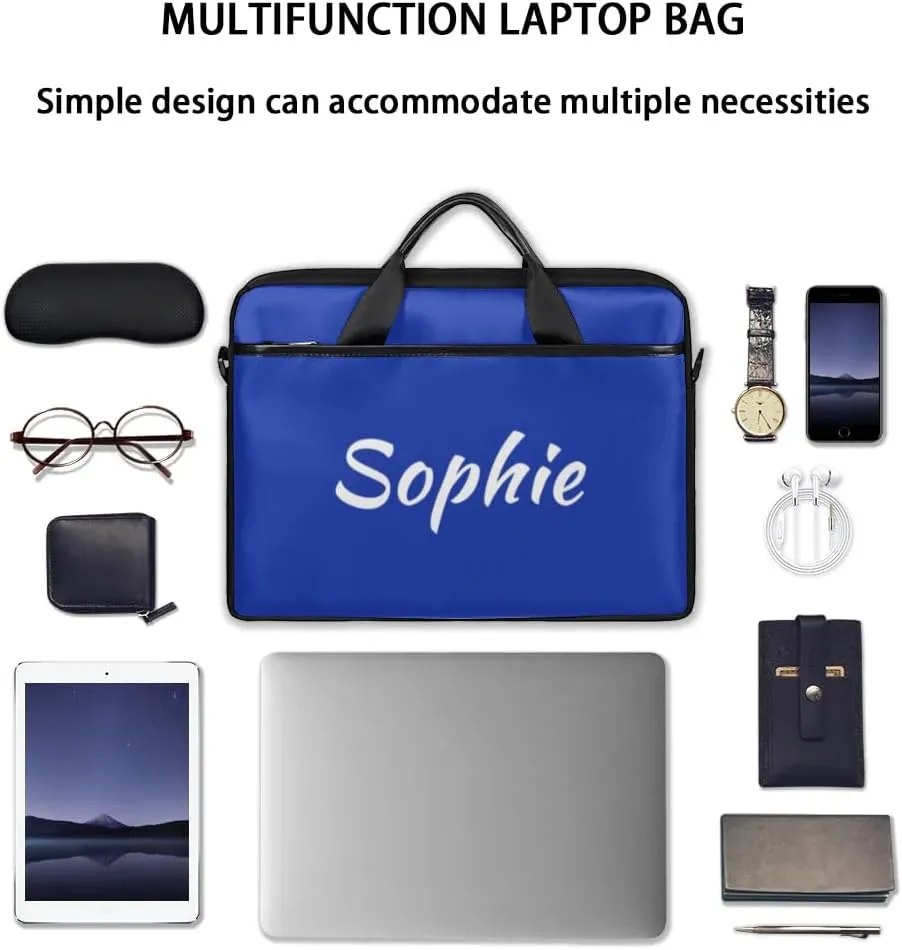 Custom Laptop Bag with Name Personalized Shoulder Bag Lightweight Computer Bag Messenger Bags with Handle