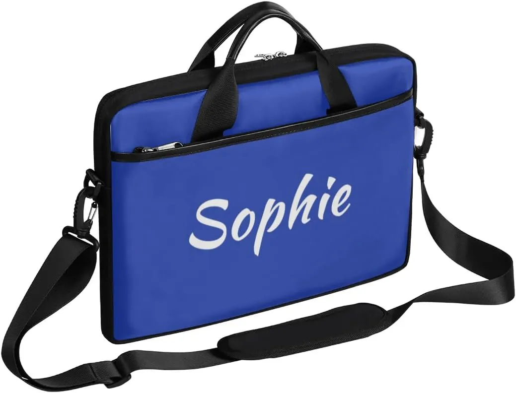 Custom Laptop Bag with Name Personalized Shoulder Bag Lightweight Computer Bag Messenger Bags with Handle