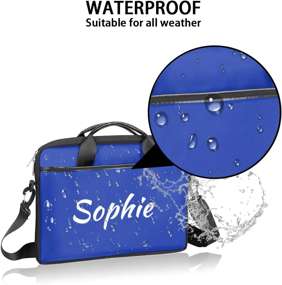 Custom Laptop Bag with Name Personalized Shoulder Bag Lightweight Computer Bag Messenger Bags with Handle