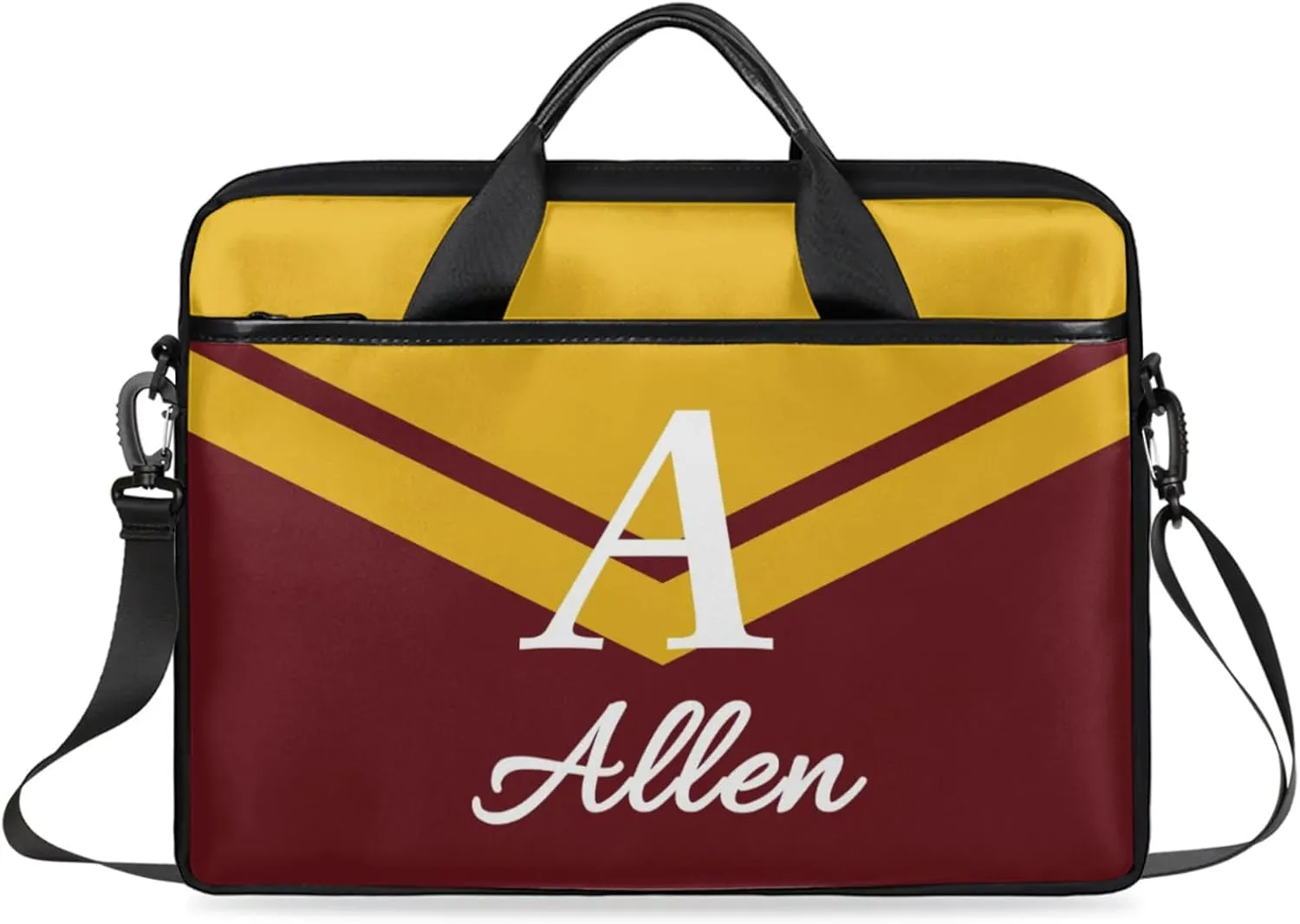 Custom Laptop Bag,Personalized Shoulder Bag for Laptop,Portable Computer Bag,Gifts for Business Office Contrasting Colors