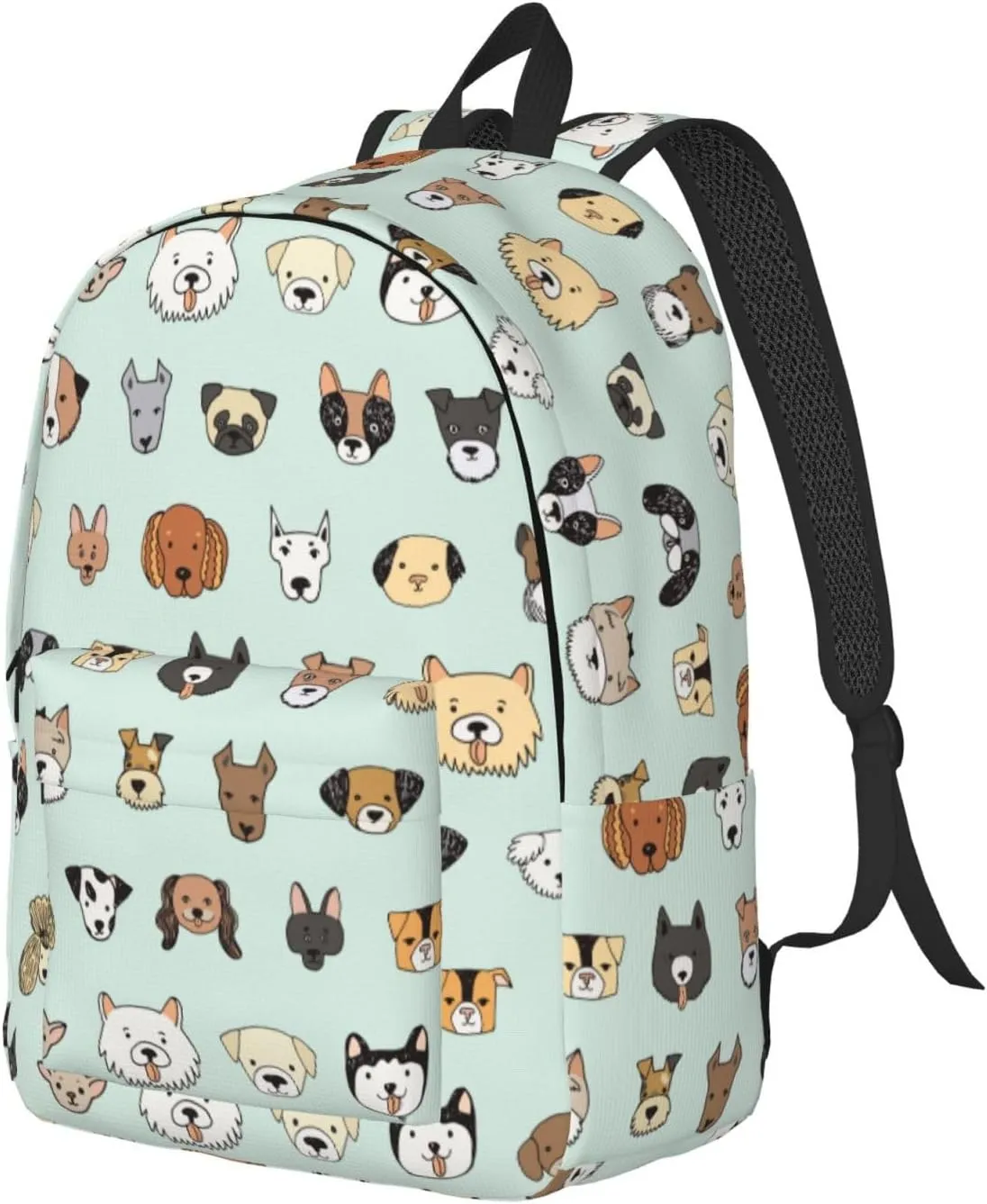 Cute Dogs Pattern Backpack 15.7 Inch Laptop Backpack Travel Hiking Daypack Multipurpose Bookbag For Men Women