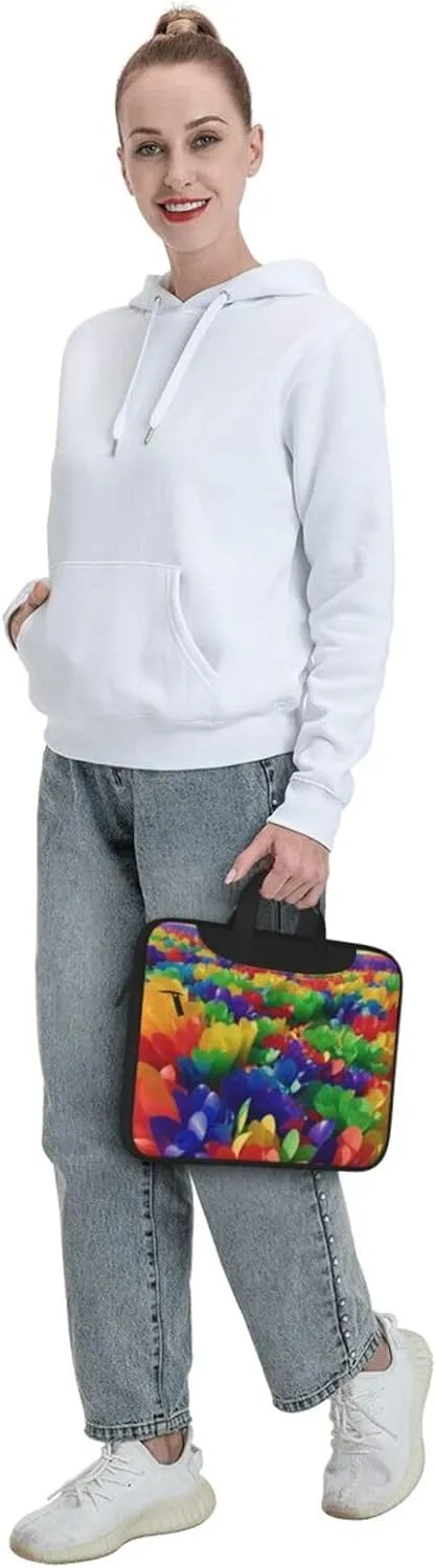 Daisy Laptop Shoulder Bag Notebook Computer Case Briefcase With Shoulder Straps And Handle