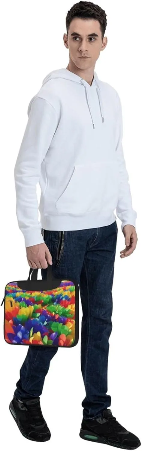 Daisy Laptop Shoulder Bag Notebook Computer Case Briefcase With Shoulder Straps And Handle