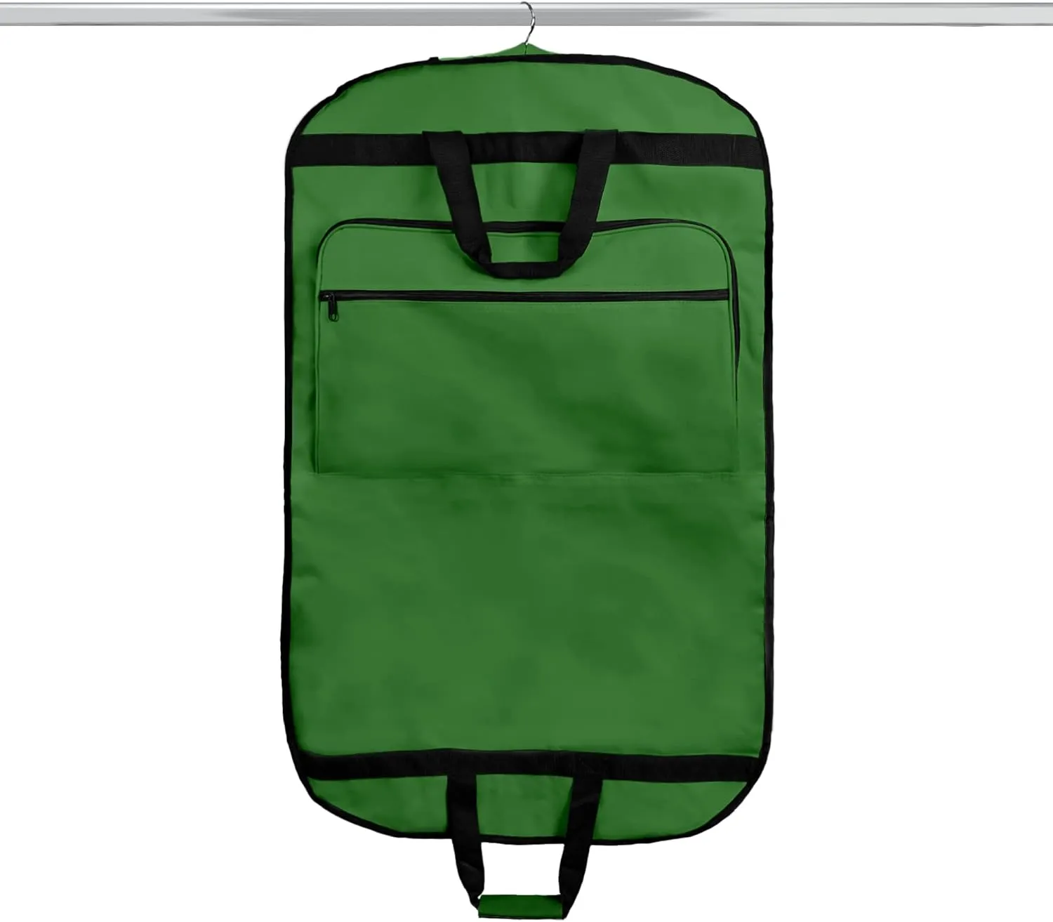 DALIX 39" Garment Bag Cover for Suits and Dresses Clothing Foldable w Pockets (Dark Green)