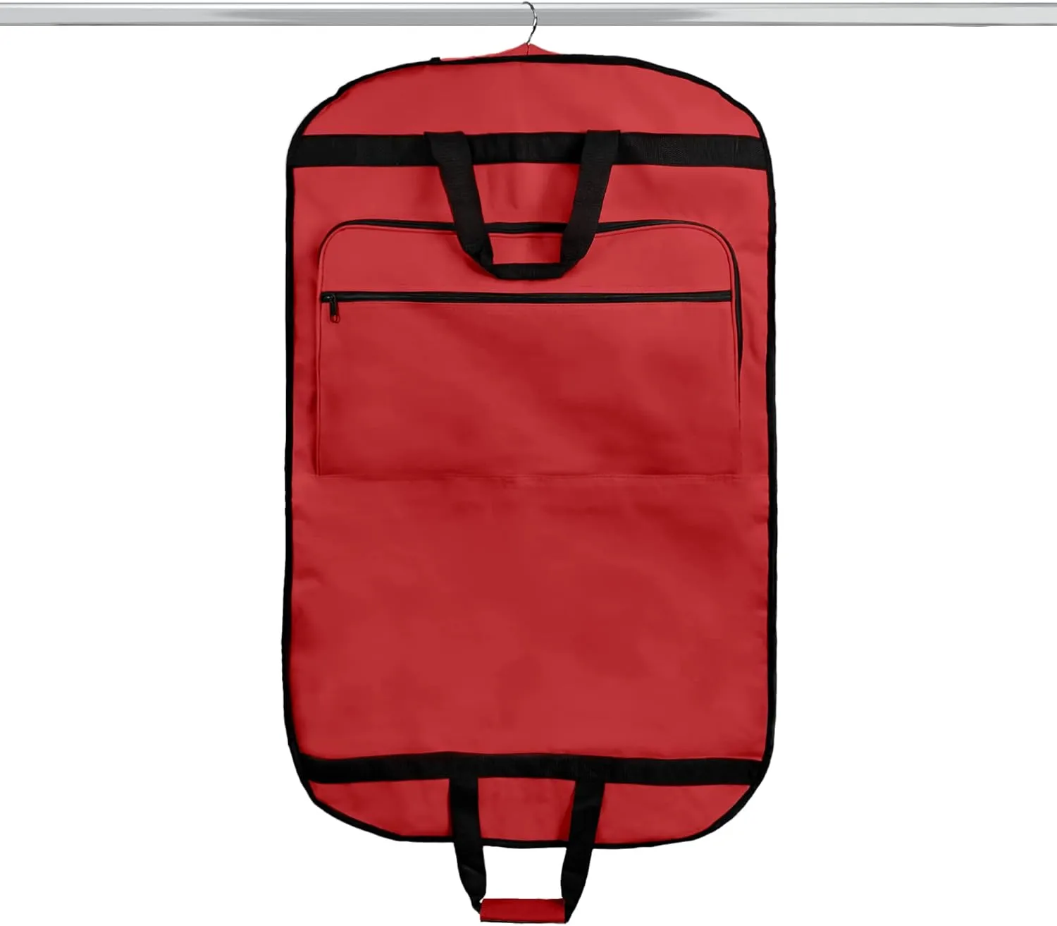 DALIX 39" Garment Bag Cover Suits Dresses Clothing Foldable Shoe Pocket in Red