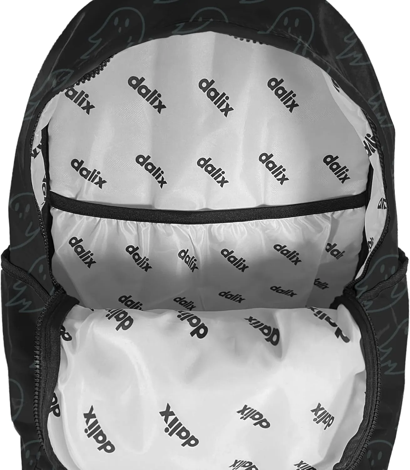 DALIX Everyday Explorer Backpack in Black Ghost for Travel Laptop Book Bag for Men Women