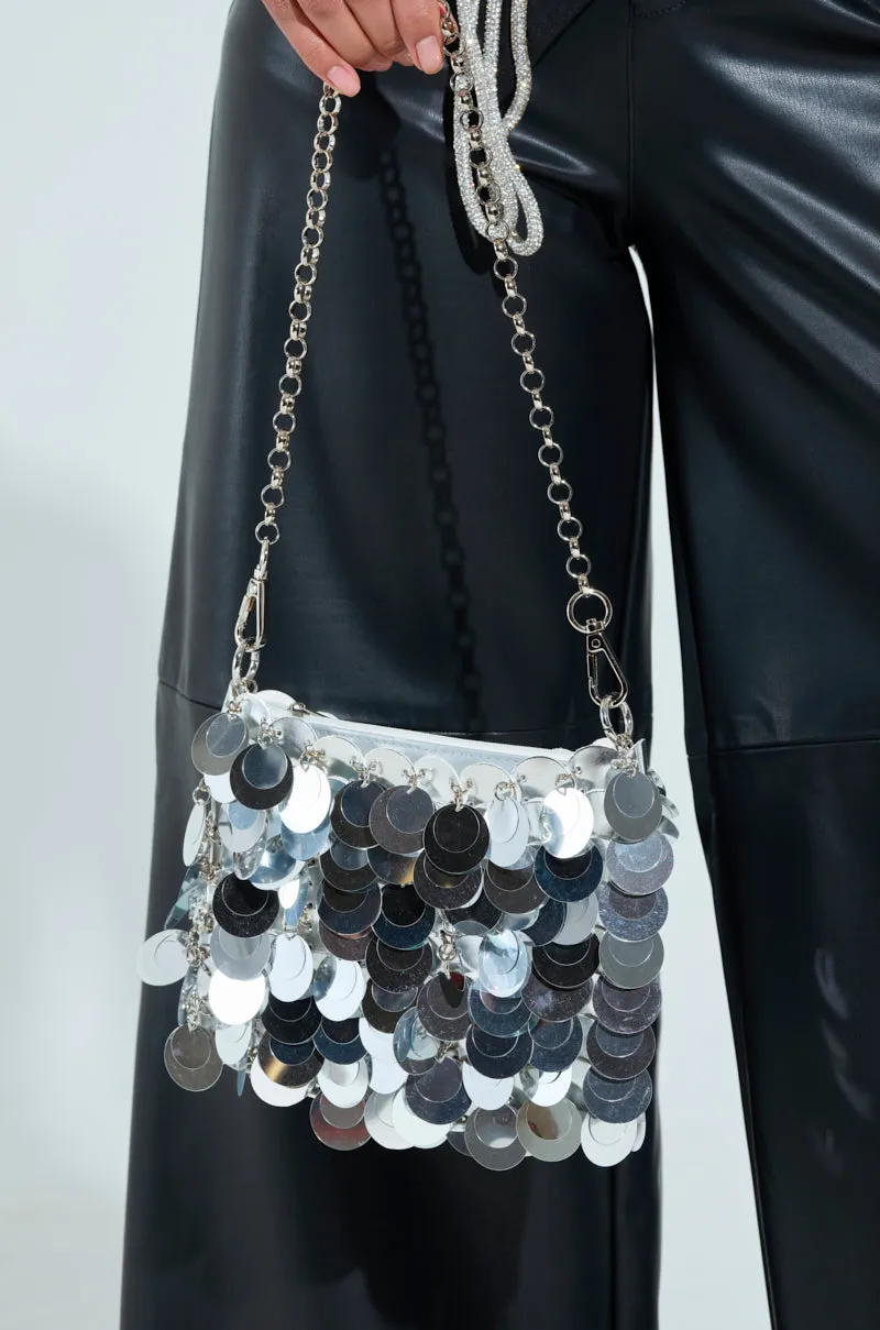 DANCING THE NIGHT AWAY SEQUIN PURSE
