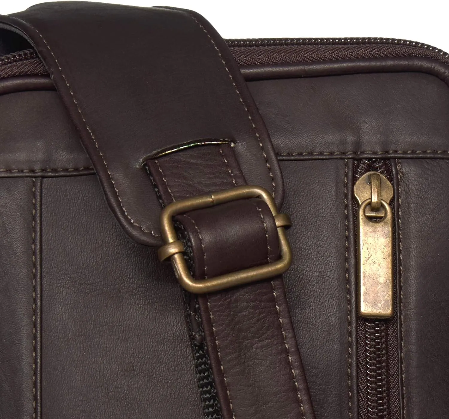 David King & Co. Male Bag with Organizer Inside, Cafe, One Size