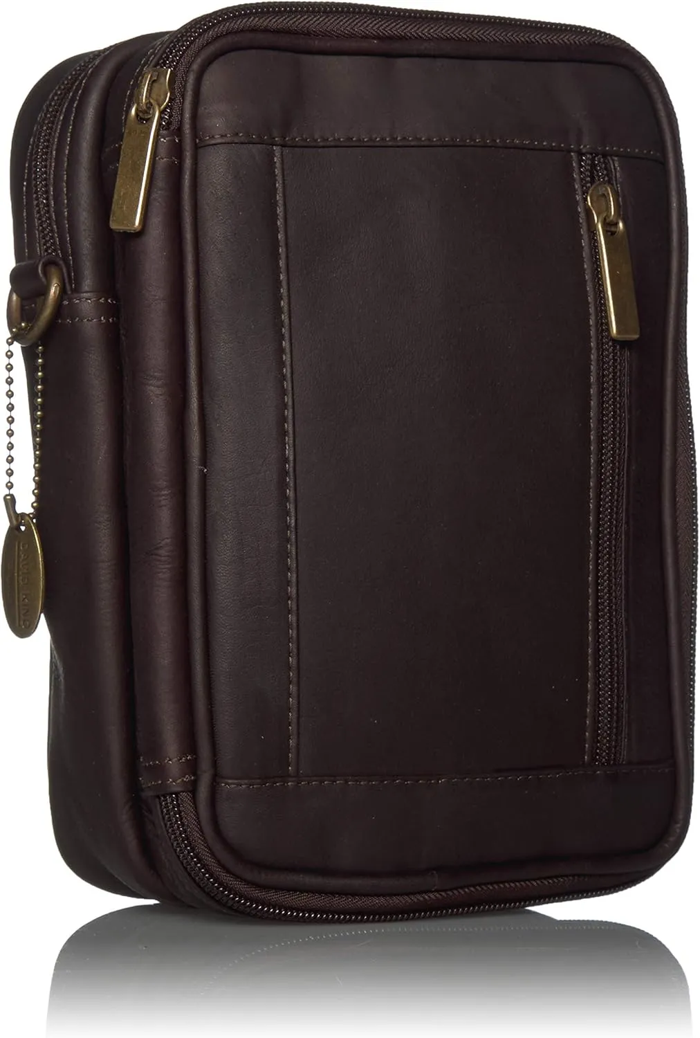 David King & Co. Male Bag with Organizer Inside, Cafe, One Size