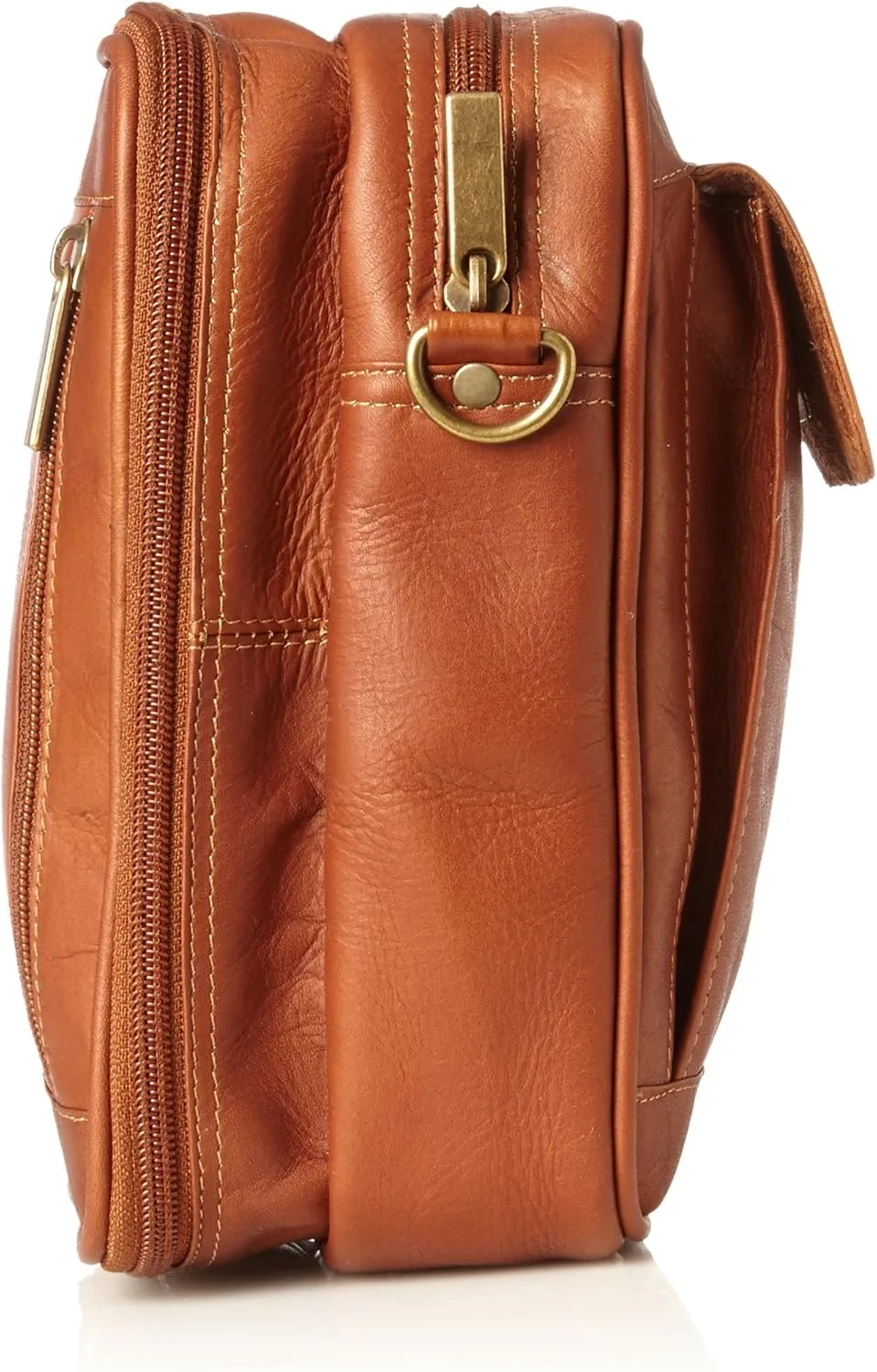 David King & Co. Male Bag with Organizer Inside, Tan, One Size