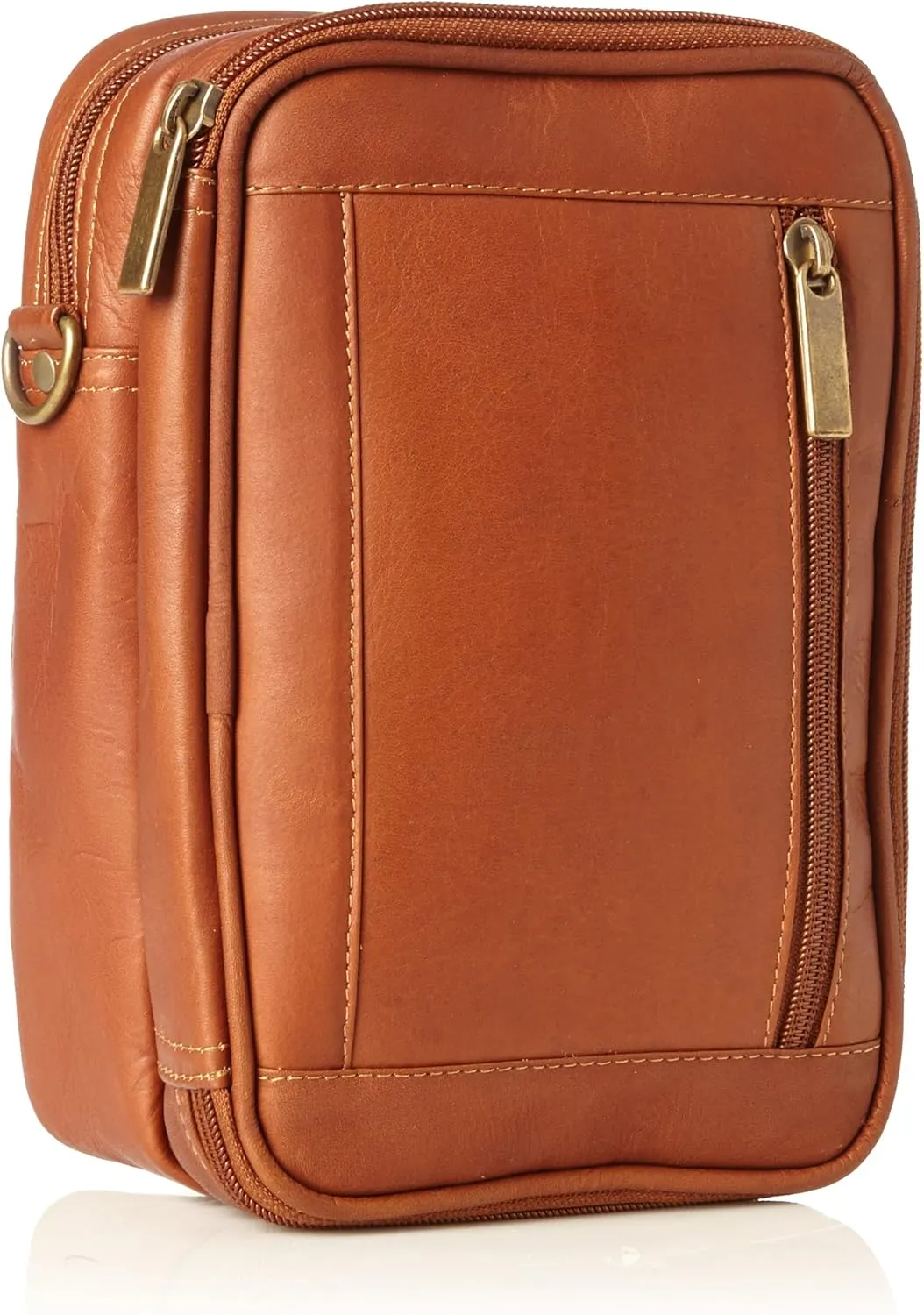 David King & Co. Male Bag with Organizer Inside, Tan, One Size