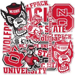 Desert Cactus North Carolina State University Sticker North Carolina State Wolfpack Vinyl Decal Laptop Water Bottle Car Scrapbook Sheet (Type A)