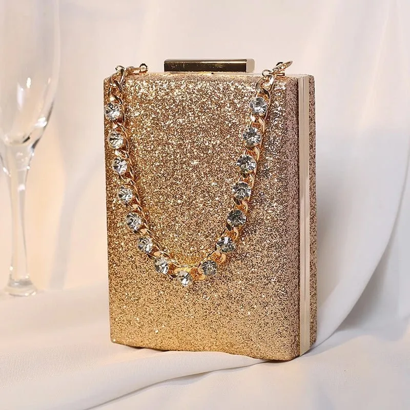 Designer Handbags Wedding Rhinestone Chains Purses and Hand Bags