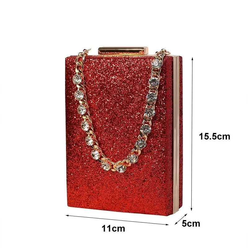 Designer Handbags Wedding Rhinestone Chains Purses and Hand Bags