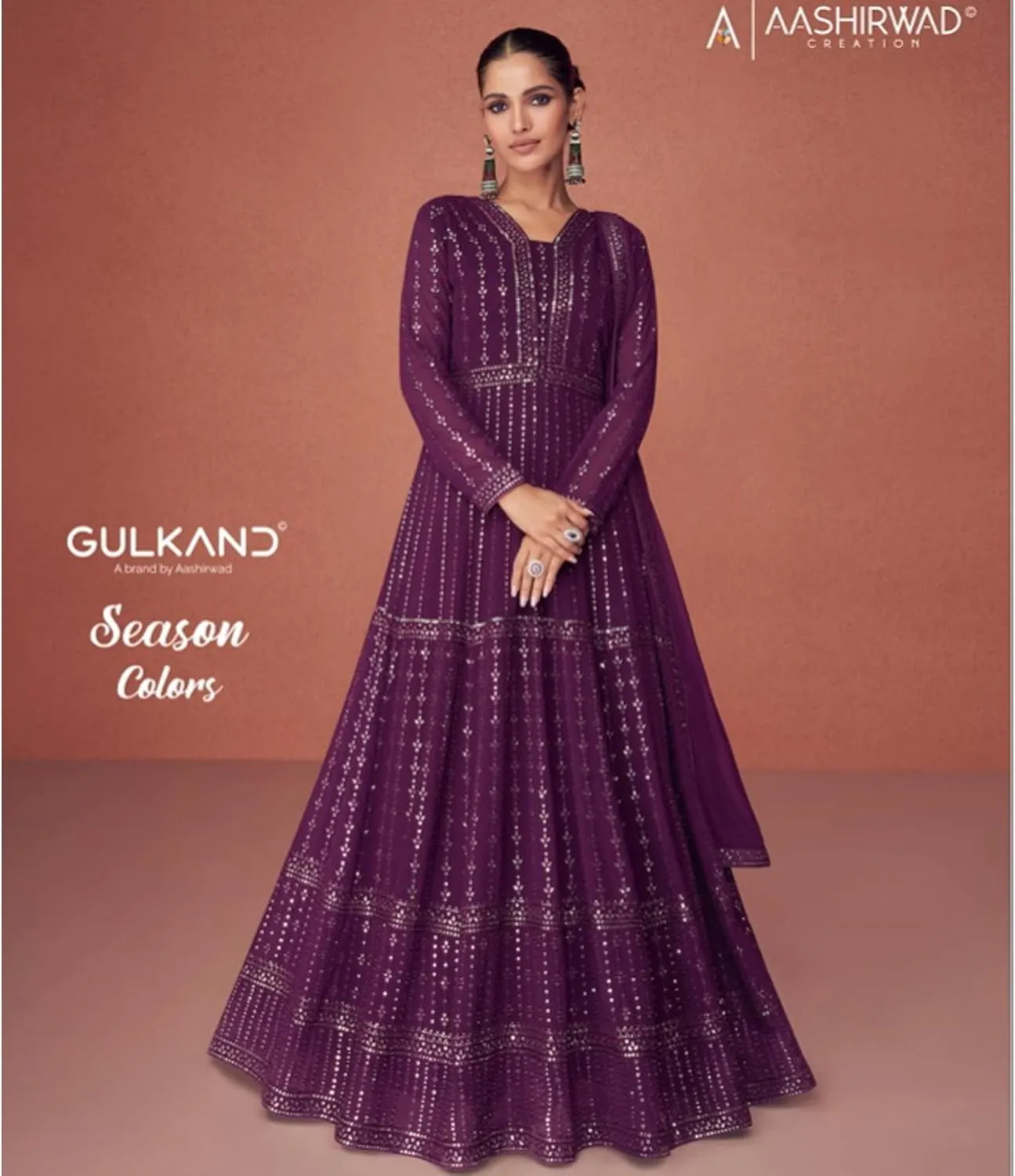Designer Indian Shalwar Kameez with Dupatta Suits Pakistani Long Anarkali Gown Beautiful Dress