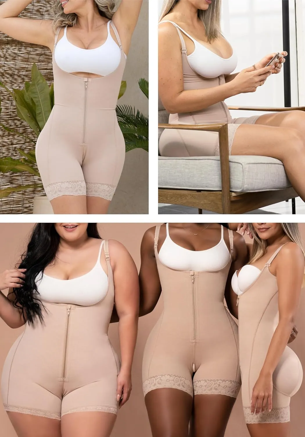 DIANE & GEORDI 2396 Lipo Fajas Stage 2 BBL Colombianas Pospartum Tummy Control Body Shapers Shapewear for Women Girdle