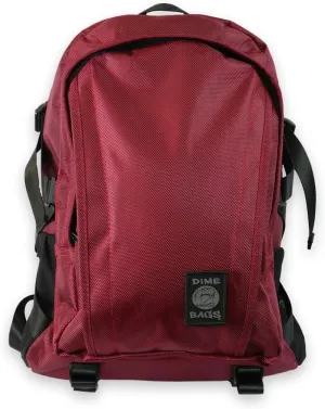 DIME BAGS Transporter Backpack | Carbon Filter Lined Bag with Heavy-Duty Lock (Oxblood)