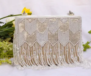 Dishi Clutch – Ivory White