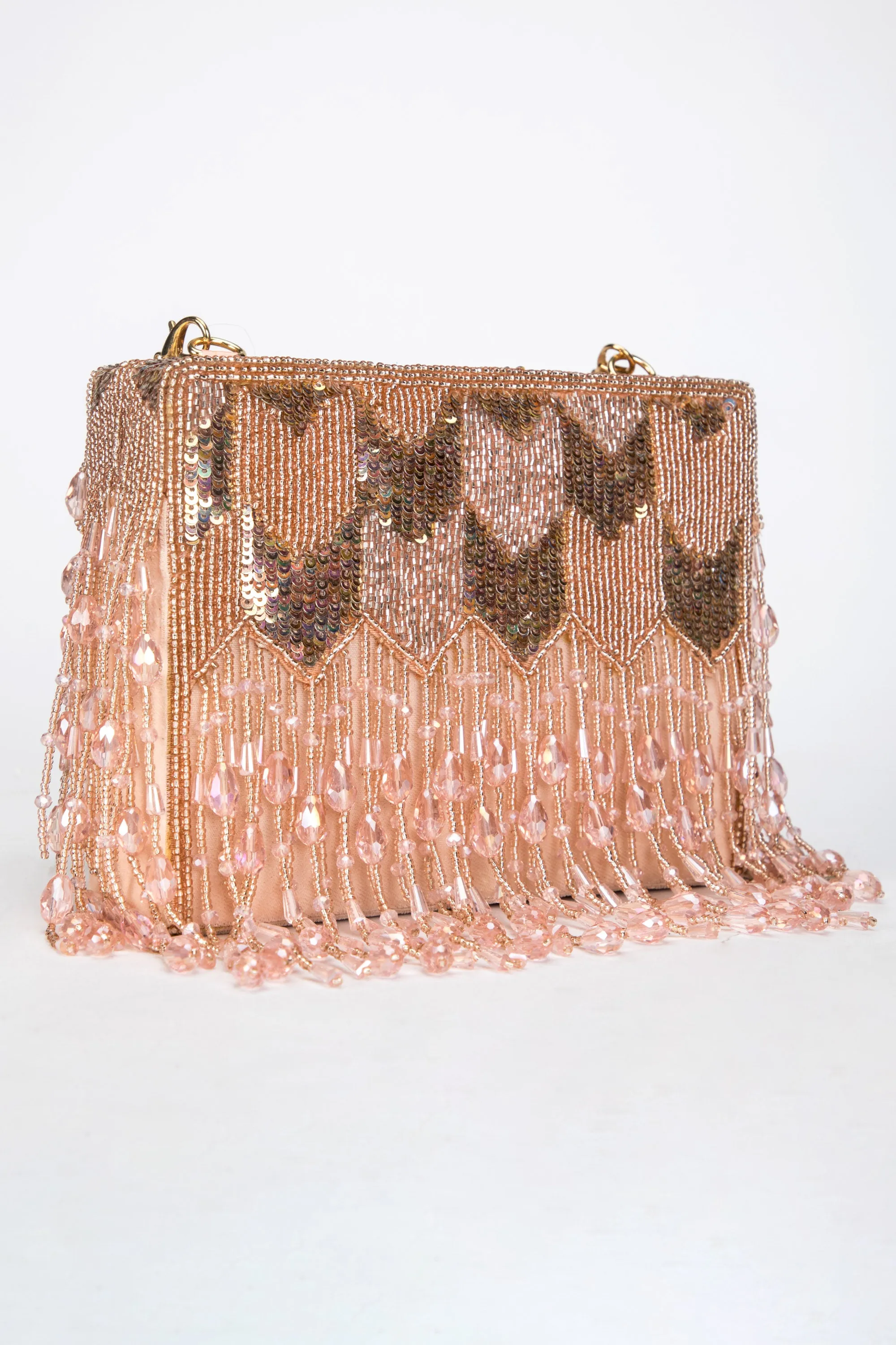 Dishi Clutch – Rose Gold
