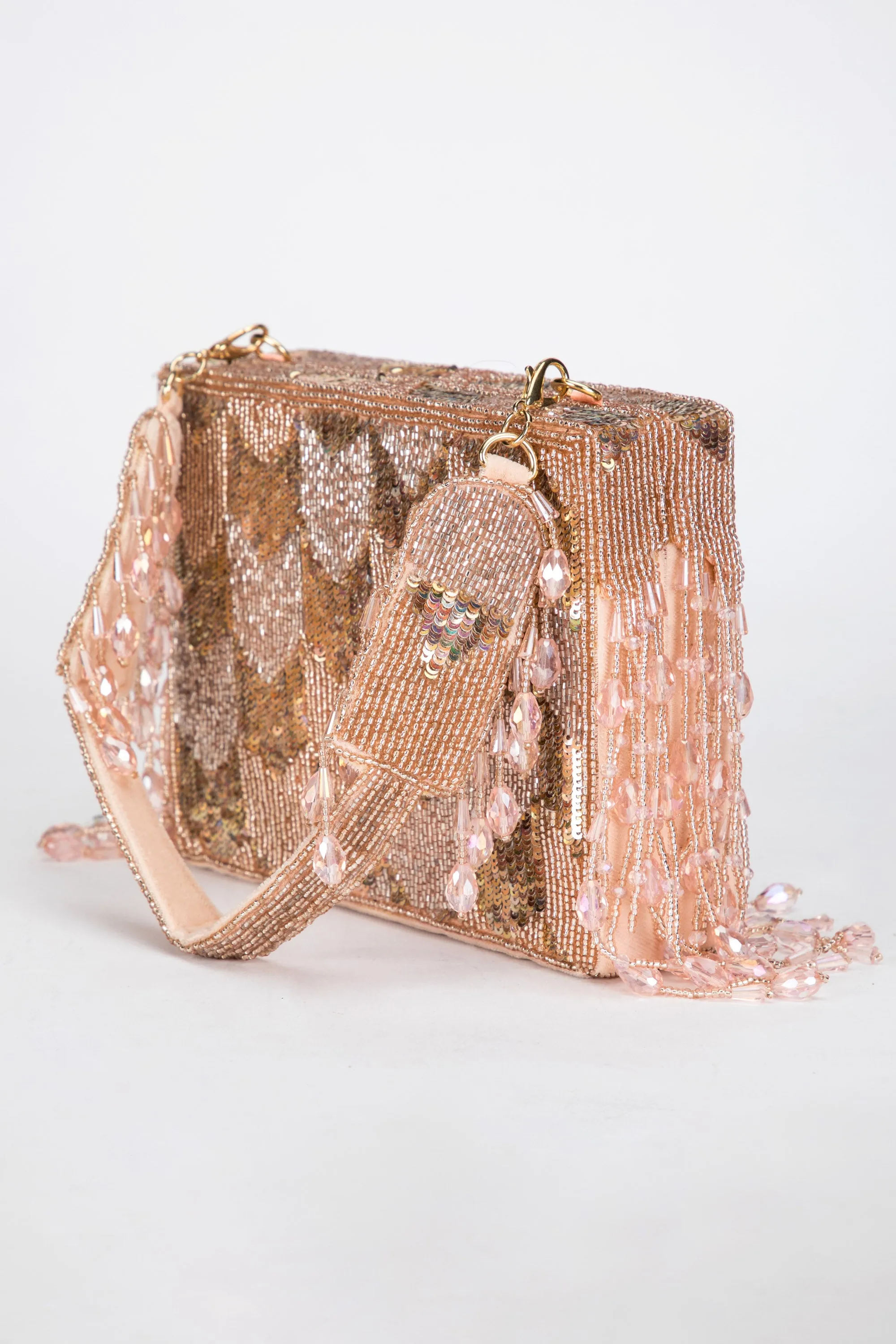 Dishi Clutch – Rose Gold