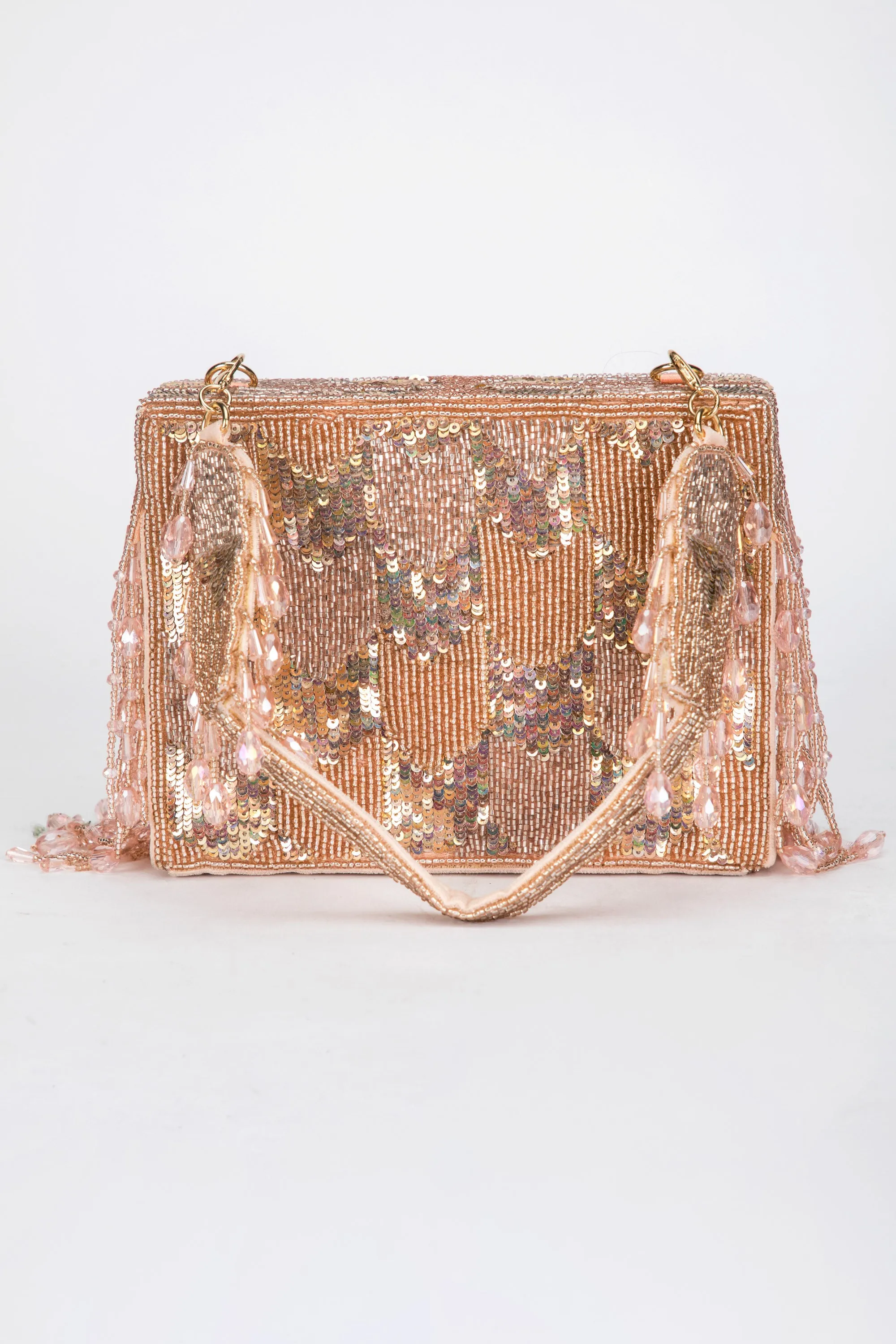Dishi Clutch – Rose Gold