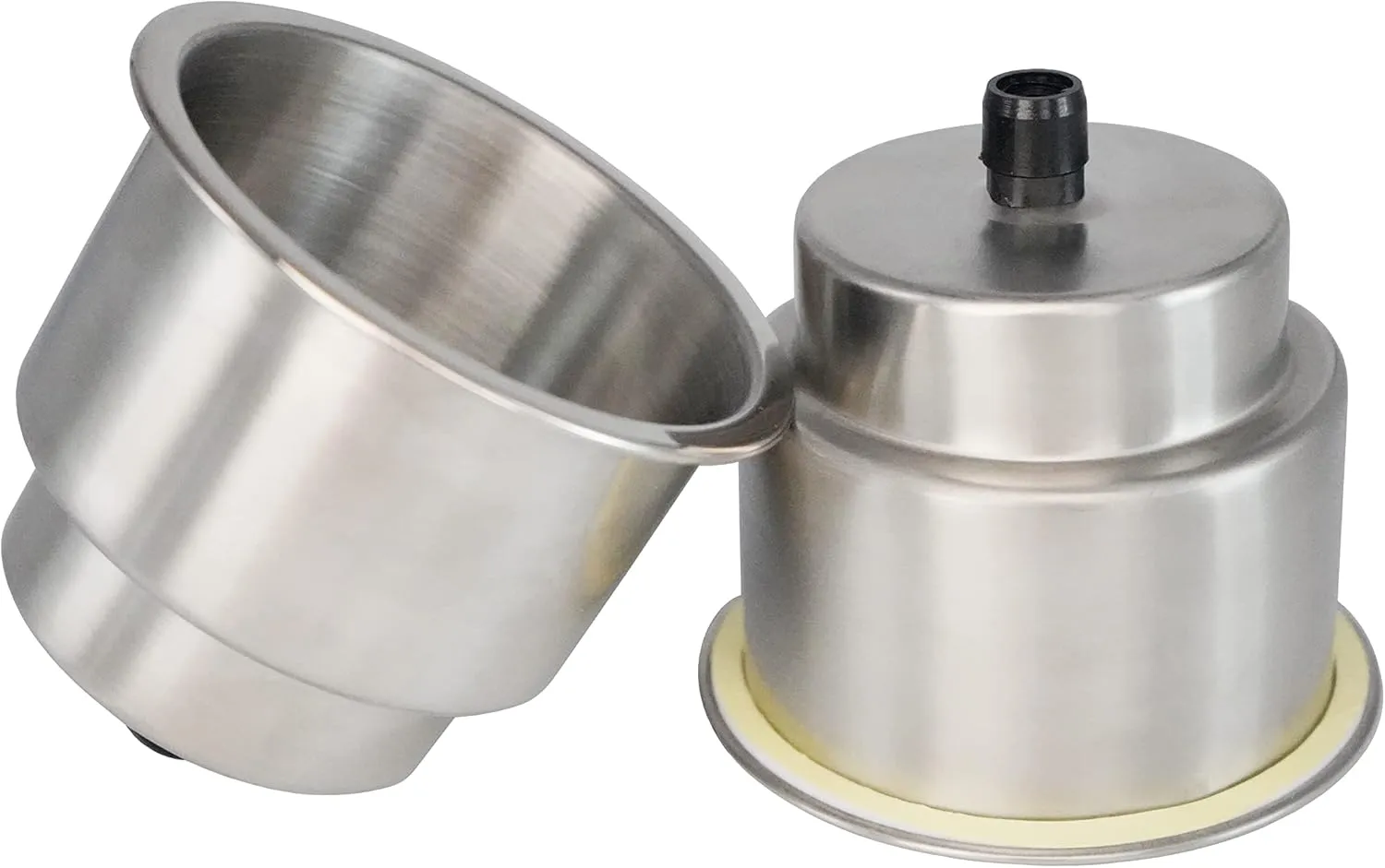 DNB Stainless Steel Cup Holder - Insert Drink Holders with Drain Marine Boat Accessories