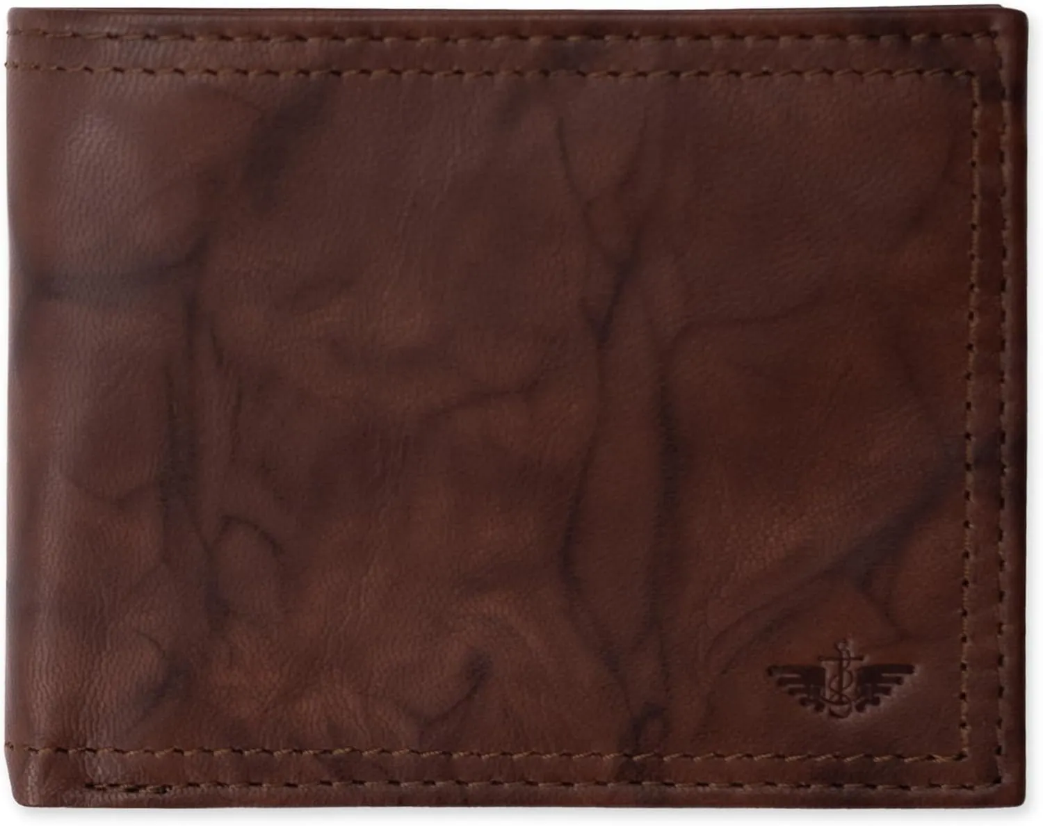 Dockers Men's Extra Capacity Bifold Wallet with ID Window and Multiple Card Slots