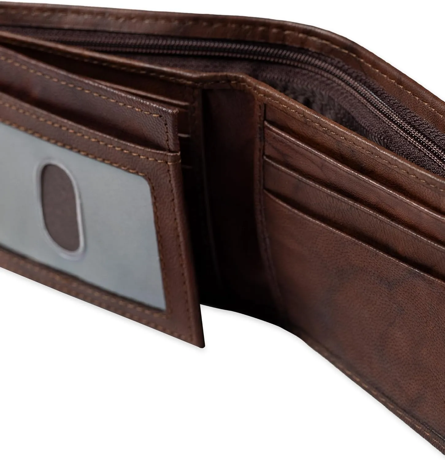 Dockers Men's Extra Capacity Bifold Wallet with ID Window and Multiple Card Slots