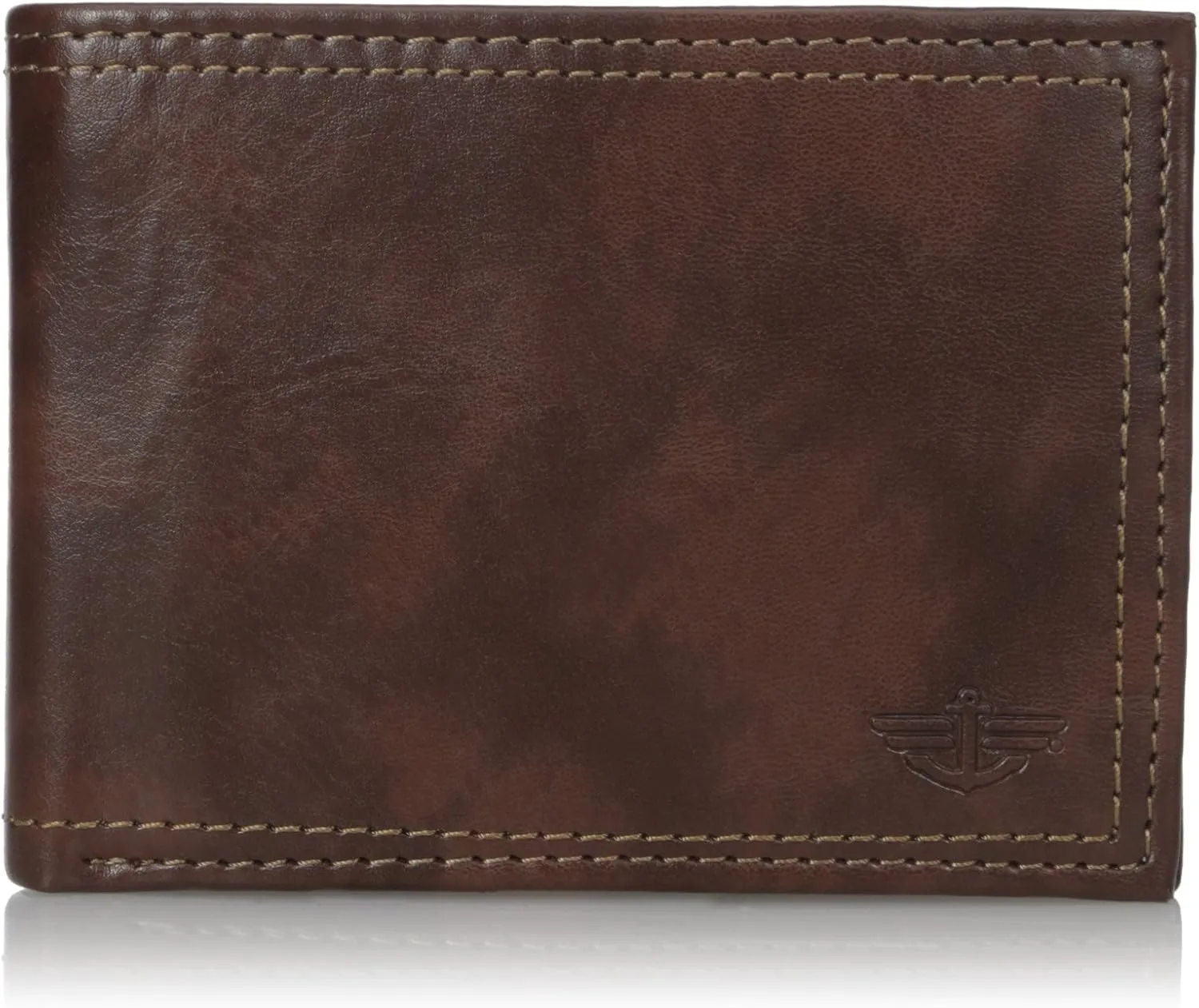 Dockers Men's Extra Capacity Bifold Wallet with ID Window and Multiple Card Slots