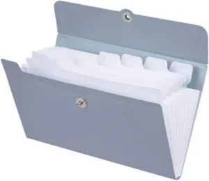 Document Bag Folding File Folder Bill Storage Accordion Bag Desk Organizer Multi Layer Book Office Receipt Package Financial Supplies Document Holder (Color : B)