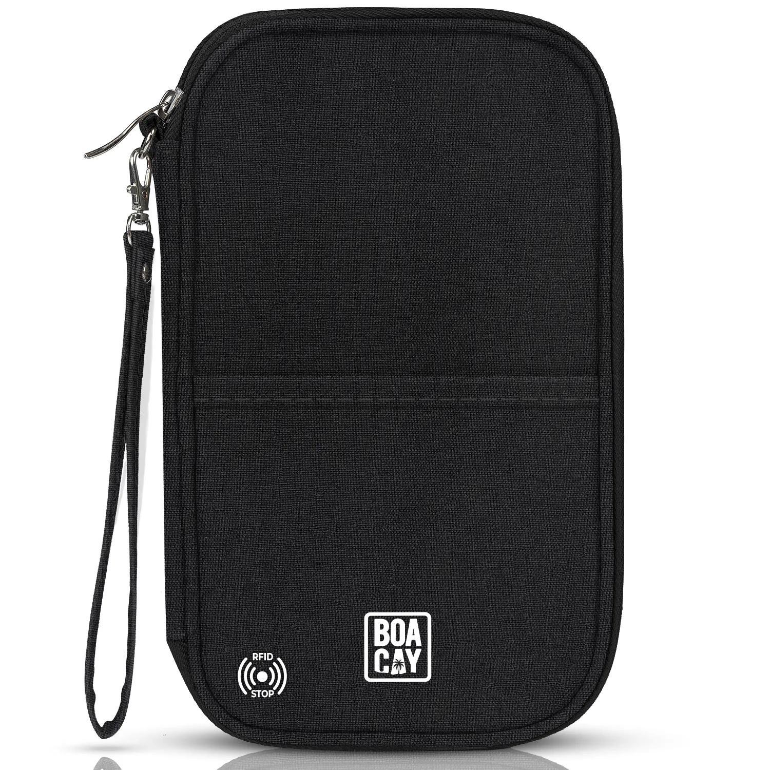 Document Organizer & Wallet (with RFID Blocker) - Sapphire Black