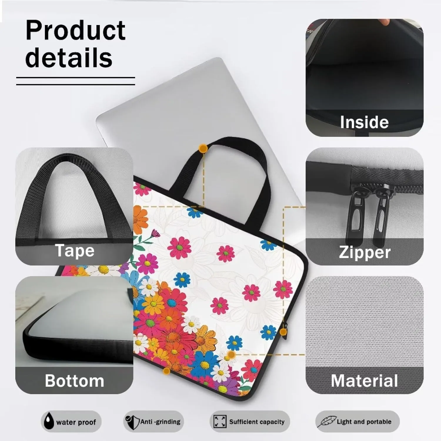 Dolyues Laptop Bag 10-17 Inch Business Briefcase for Women Men Gift Water Resistant Office Bag Laptop Case