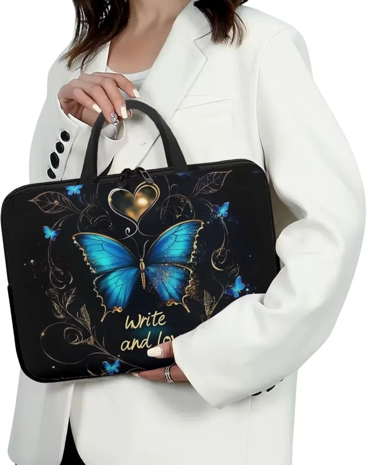Dolyues Laptop Carrying Case for Adult Travel Workout Water-Resistant Laptop Bag Five Size Suit for Most Laptop