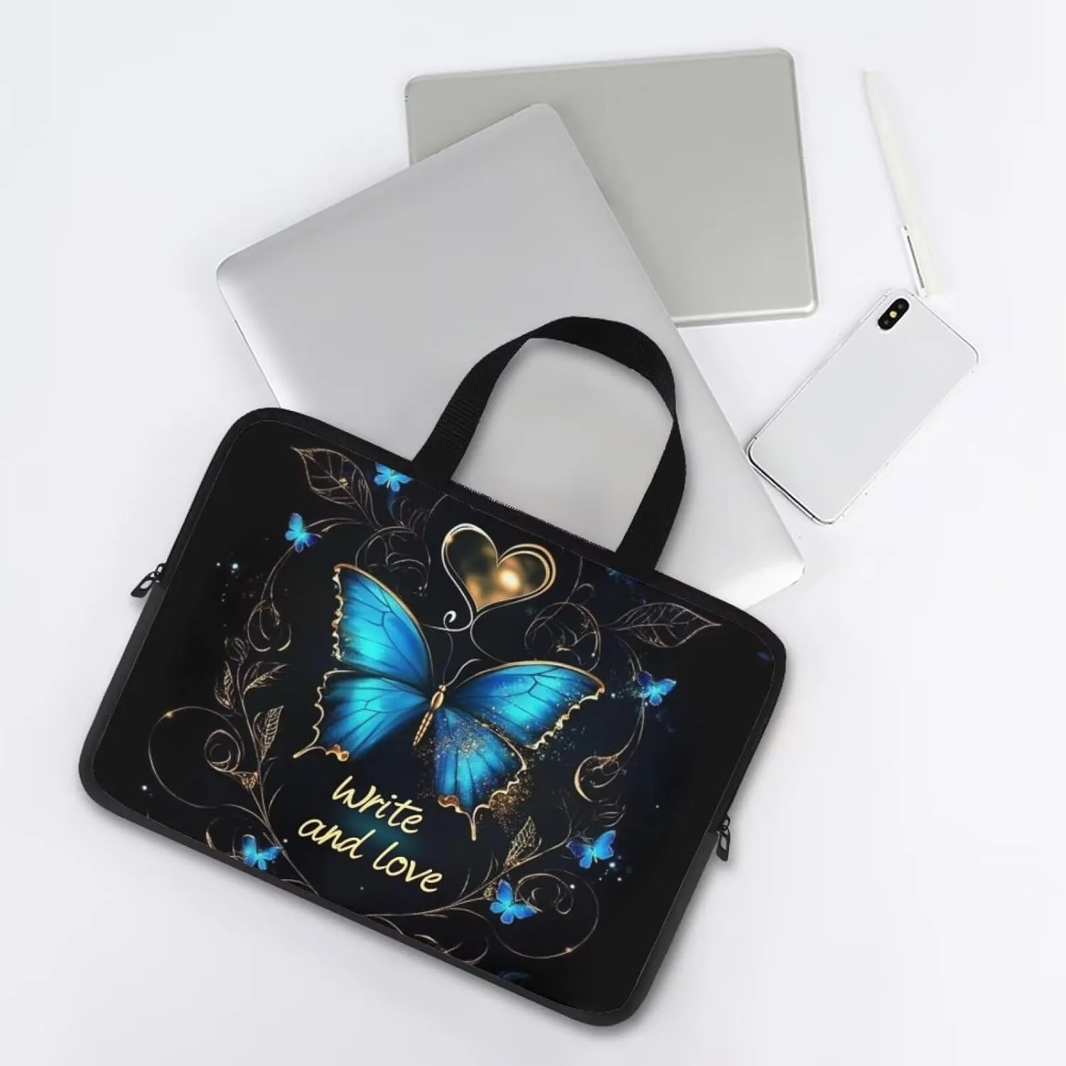 Dolyues Laptop Carrying Case for Adult Travel Workout Water-Resistant Laptop Bag Five Size Suit for Most Laptop