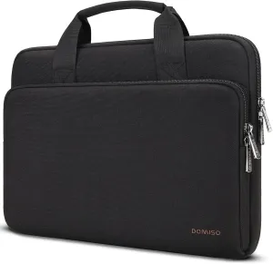 DOMISO 17.3 inch Laptop Sleeve Bag Water-Resistant Carrying Case with Handle for Dell/MSI GS73VR Stealth Pro/HP Envy Pavilion 17/LG/17.3" Notebooks,Black