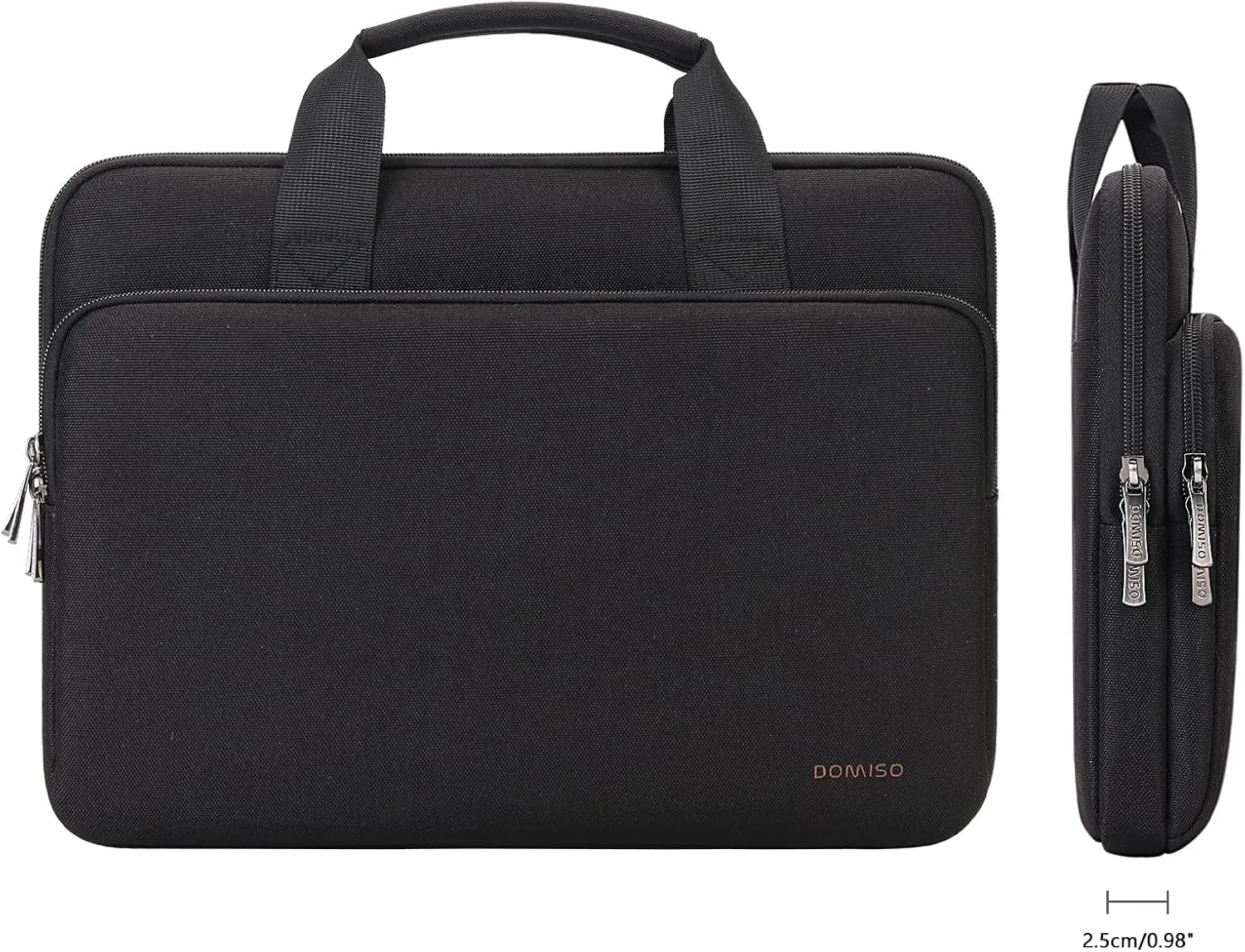 DOMISO 17.3 inch Laptop Sleeve Bag Water-Resistant Carrying Case with Handle for Dell/MSI GS73VR Stealth Pro/HP Envy Pavilion 17/LG/17.3" Notebooks,Black