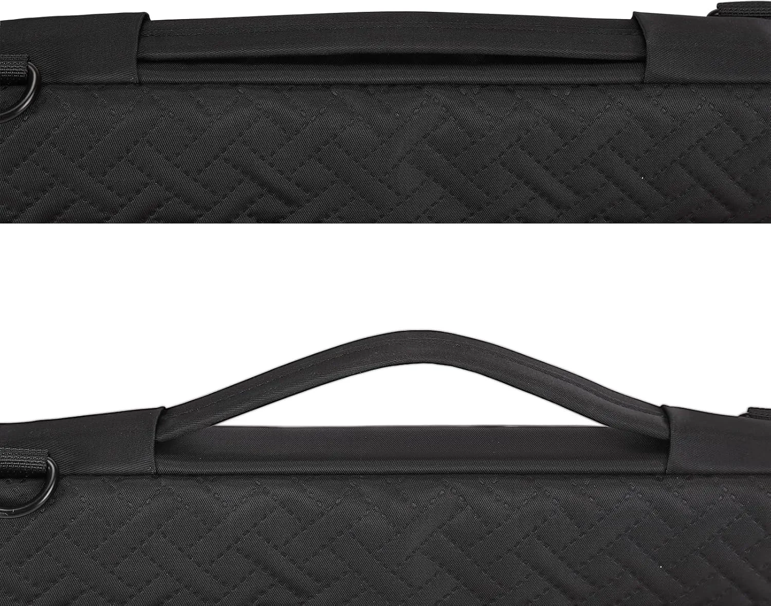 DOMISO 17.3 inch Laptop Sleeve Case Water-Resistant Computer Cover Bag with Detachable Shoulder Straps and Extendable Handle for HP, Dell, Asus Notebook,Black