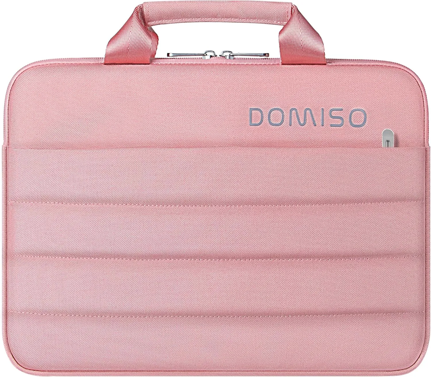 DOMISO 360° Protective 14 Inch Laptop Sleeve Case for Chromebook 14 / HP Stream 14 / Dell Inspiron 14 / Acer Spin 3 Water Resistant Carrying MacBook Case,Pink