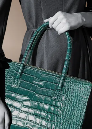 Double Zipper Leather Bag