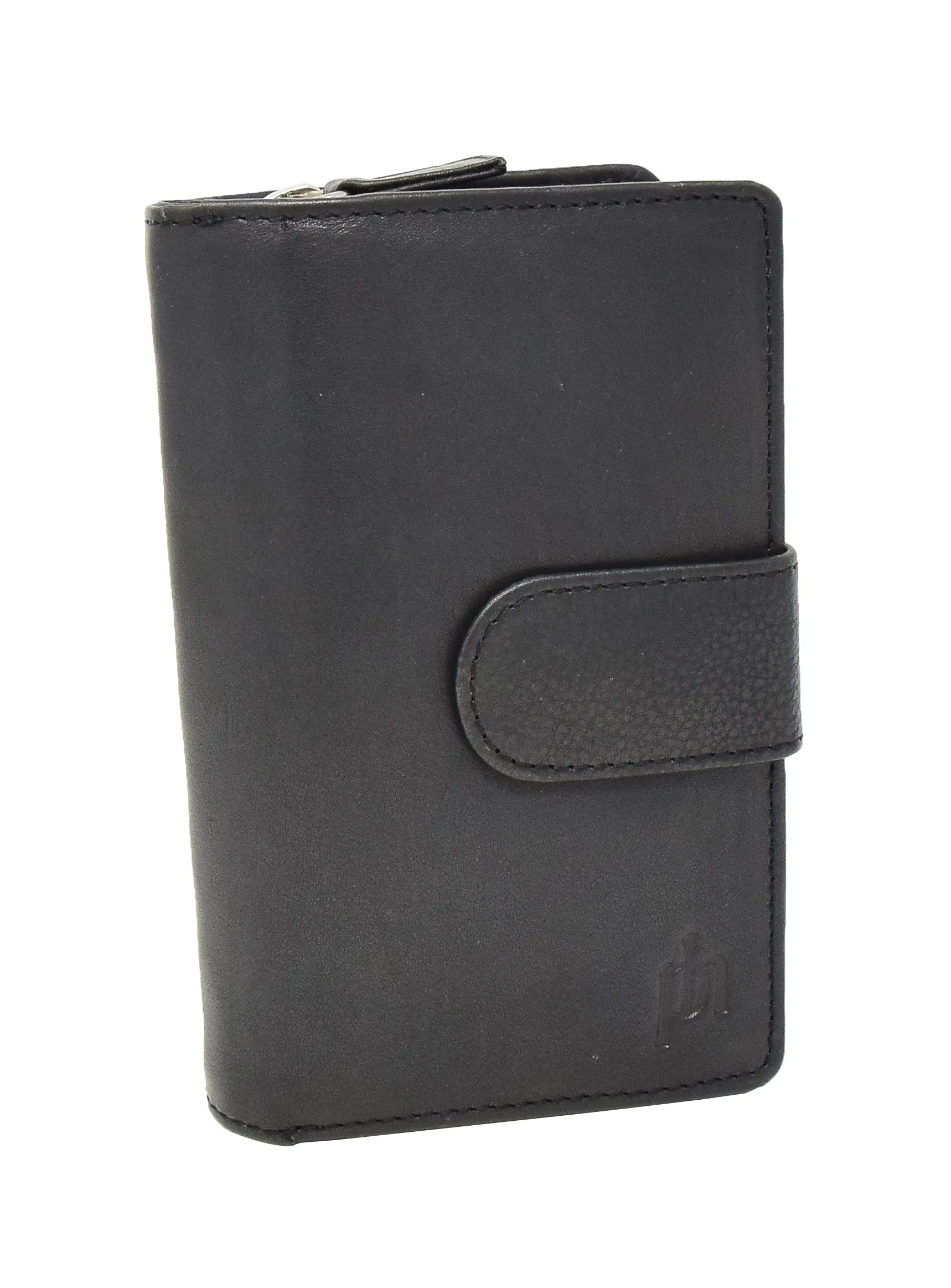 DR420 Women's Booklet Style Leather Purse Black