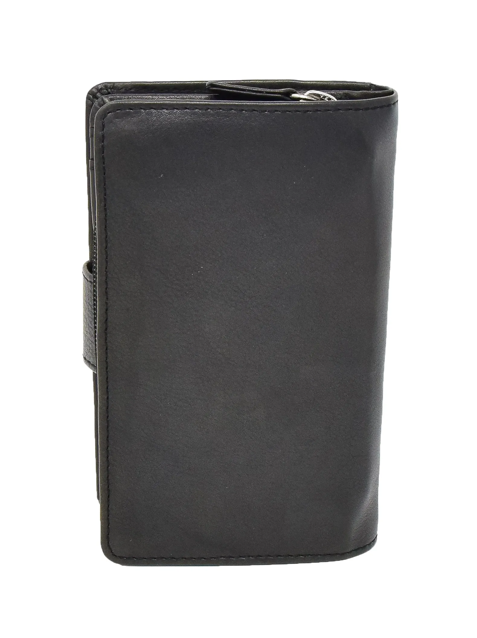 DR420 Women's Booklet Style Leather Purse Black