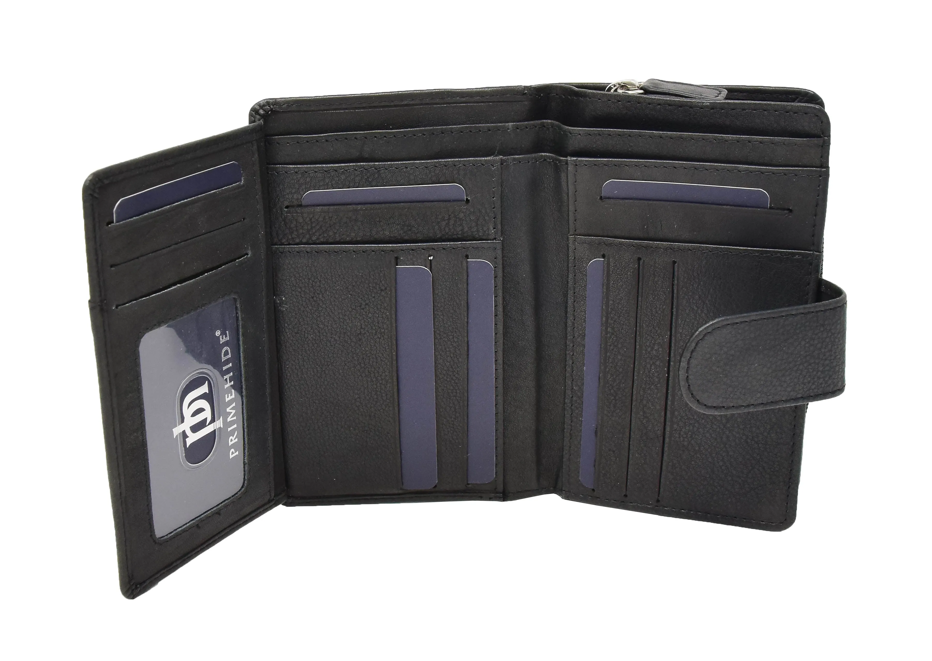 DR420 Women's Booklet Style Leather Purse Black